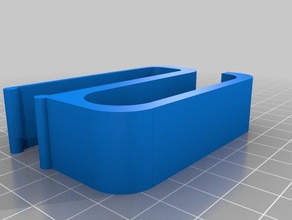 cableholder 17mm ikea bekant organizzazione personalizzato 3d print model - Mito3D