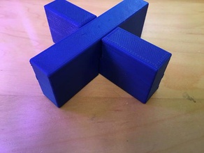 a dos dedos de rompecabezas 3d print model - Mito3D