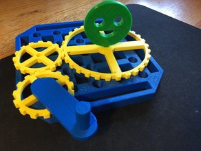 dişli Eğitim Seti öğrenme mühendislik engineeringproject lise makeredchallenge mekanizma spinner buhar kök tvy 3d print model - Mito3D