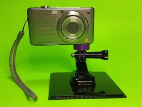 camera gopro adapter mount 3d print model - Mito3D