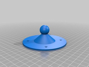 pelota zócalo de montaje los hogares personalizado 3d print model - Mito3D