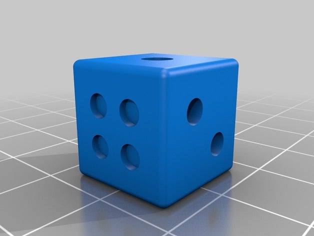 dado dice customized 3D print model - Mito3D