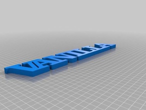 vaniglia testo i segni loghi personalizzato 3d print model - Mito3D