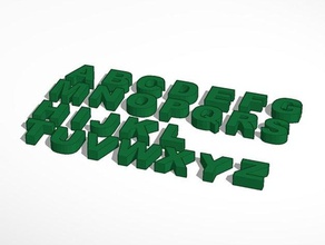 alphabet lernen englishproject makeredchallenge 3d print model - Mito3D