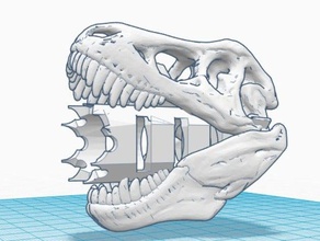 Dinosaurier-Schädel, der flash-hider 3d drucken 3d print model - Mito3D