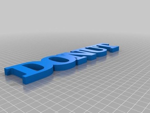 donut text signs logos customized 3d print model - Mito3D