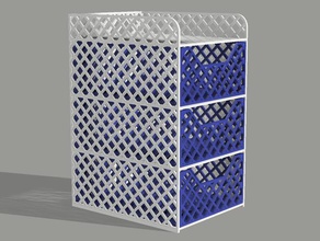 drawer unit containers 3d print model - Mito3D