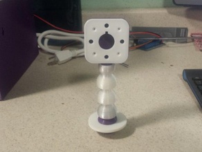 Kamera-Halterung-usb-webcam v2 3d Drucker - Zubehör ball socket sockets octoprint Kamera rostock max webcam mount 3d print model - Mito3D