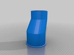 my customized air vent adapter replacement parts 3d print model - Mito3D