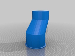 my customized air vent adapter replacement parts 3d print model - Mito3D