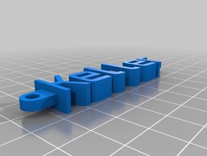 keller llavero organización personalizado 3d print model - Mito3D