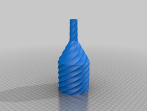 my customized torsion polygonal funnel kitchen dining 3d print model - Mito3D