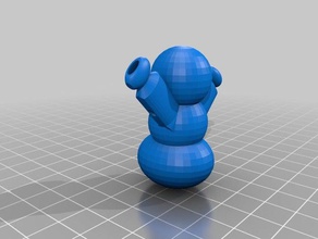 johnkohl-pupazzo di neve 3d stampa 3d print model - Mito3D