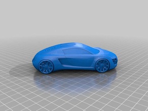 audi r8 v12 automotive 3d print model - Mito3D