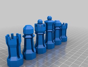 travel chess board game set 3d print model - Mito3D