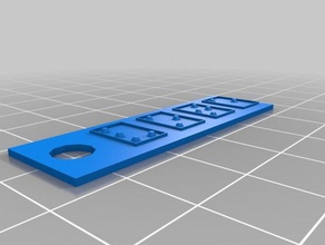 braille vote keychain organization customized 3d print model - Mito3D
