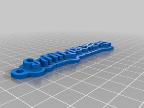 portachiavi Anahtarlık özelleştirilmiş 3d print model - Mito3D