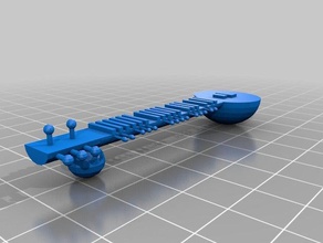 sitar 3d printing music musical instrument 3d print model - Mito3D