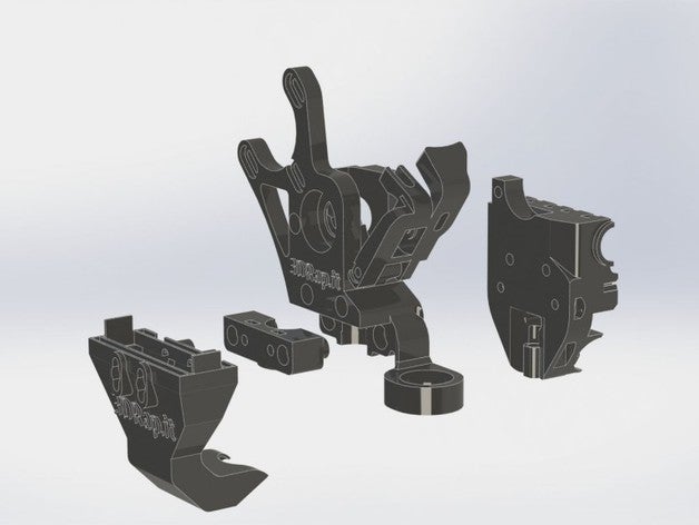 estrusore prusa i3 rework lagioconda 3d la stampante estrusori filaflex ninjaflex prisa reprap 3D print model - Mito3D