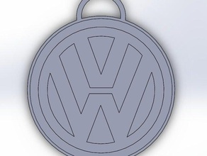 volkswagen zincir askı anahtarı işaretler logoları 3d print model - Mito3D