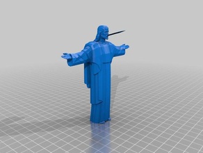 sword mouth jesus sculptures 3d print model - Mito3D