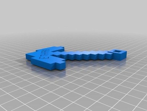 minecaft pickaxe customize other 3d slash 3d print model - Mito3D