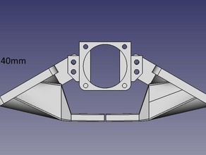 e3d-v5 - v6-single dual fan duct Halter prusa i3 ver-30 Drucker Extruder 3d print model - Mito3D
