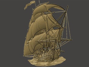 bateau de secours l'art 3d print model - Mito3D