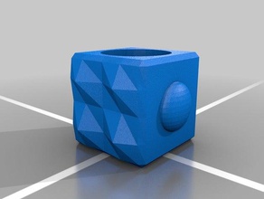 texture cube fidget no moving parts toy game accessories 3d print model - Mito3D