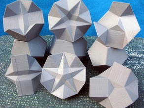 dodecahedra hidden patterns math art openscad 3d print model - Mito3D