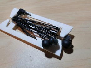 earbud holder organization wrap headphones headphone 3d print model - Mito3D