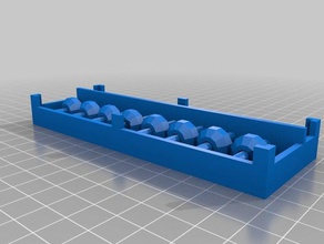 binaire abacus 8 bits mécanique les jouets personnalisé 3d print model - Mito3D