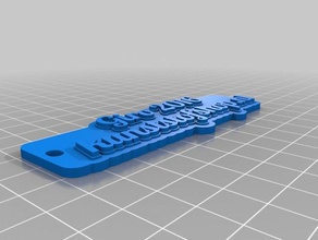 isim etiketi Anahtarlık özelleştirilmiş 3d print model - Mito3D