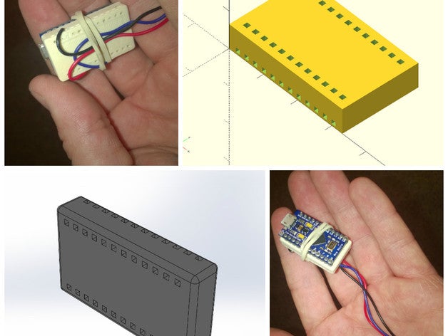 custumizable lehimsiz Tel sonlandırma pin başlıkları elektronik arduino customizer hobi tutucu openscad pcb protoboard ahududu raspberry pi tester 3D print model - Mito3D