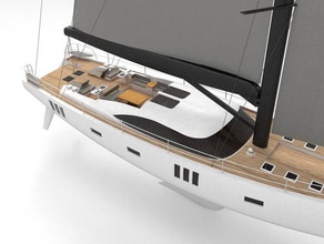 Luxus-yacht Fahrzeuge Boot design marine Modell naval Piraten Nashorn Segelboot mieten Segeln Schiff 3d print model - Mito3D