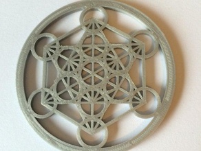 metatrons cube pendant jewelry geometric sacred geometry 3d print model - Mito3D