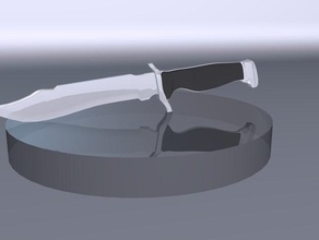 csgo couteau bowie vidéo jeux de la lame le compteur counterstrike counter strike réplique wildfire 3d print model - Mito3D