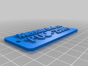 mecatr&ocircnica chaveiros personalizado 3d print model - Mito3D