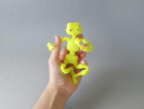 gomeco flessibile bambola modello i robot elastico di stampa 3d print model - Mito3D