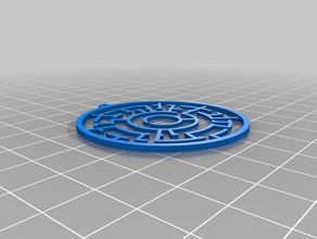 my customized earrings theta maze 2 3d print model - Mito3D