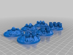 tyranid obj markers toy game accessories objective marker tyranids warhammer40k warhammer 40k wh40k 3d print model - Mito3D