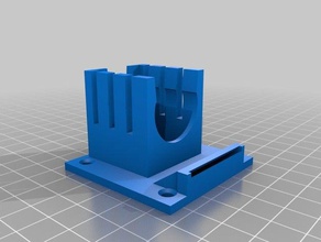 50mm fan duct e3d v5 compatible printer parts 3d print model - Mito3D