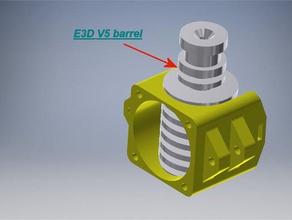 e3d v5 barrel fan holder printer accessories 3d print model - Mito3D