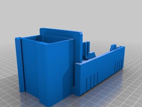 sixteenth box 32 side end 35mm dinrail clip screwdriver catch electronics 3d print model - Mito3D