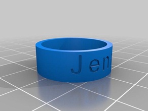 mringy jenny les anneaux personnalisé 3d print model - Mito3D