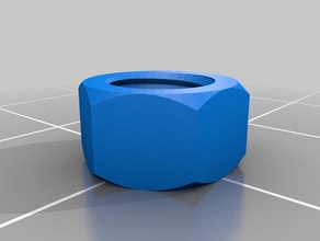 porca m5 tamanho 8 mm passo partes personalizado 3d print model - Mito3D