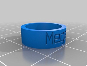 anneau de megan les anneaux personnalisé 3d print model - Mito3D