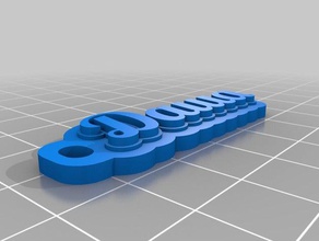 dasha Anahtarlık özelleştirilmiş 3d print model - Mito3D