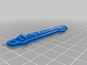alexandra Anahtarlık özelleştirilmiş 3d print model - Mito3D