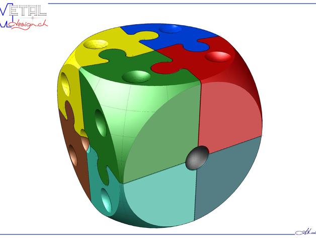 puzzle d&eacute 2 puzzles Puzzle en 3d casse-tête teaser de cerveau cassette les cubes ds la conception jeux mathématiques 3D print model - Mito3D